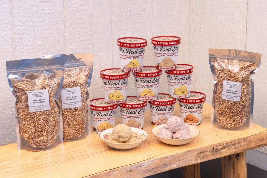 9-Pint & Puffed Spelt Box #21 - Organic A2A2 Ice Cream Package