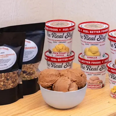 Ice Cream & Granola Box #4 - Organic A2A2 Ice Cream Package